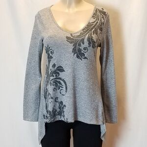 UNITY World Wear Heather Gray V-neck Sweater